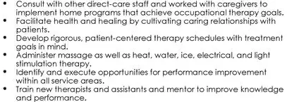 Unique Examples of Occupational Therapy Resume Experience